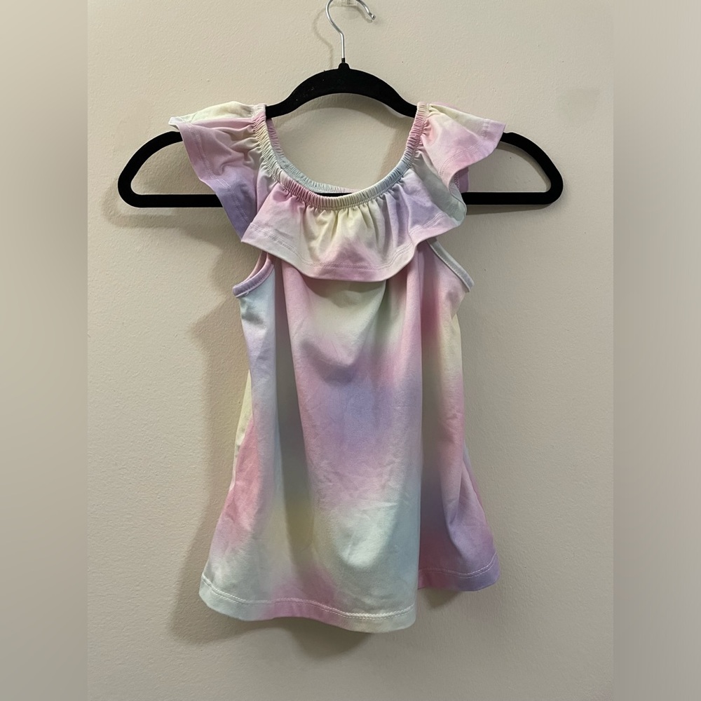 Adorable btween‎ Girls Flutter Pastel Rainbow Top - 8